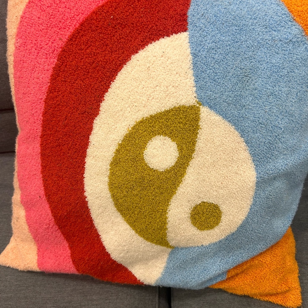 Urban Outfitters SOLD OUT ying and yang sunset pillow - lightly used